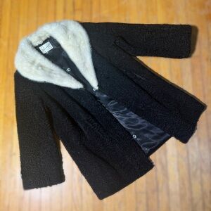 1960’s Persian lamb coat with mink collar